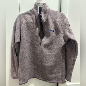 Patagonia Purple Quarter-Zip Fleece Pullover